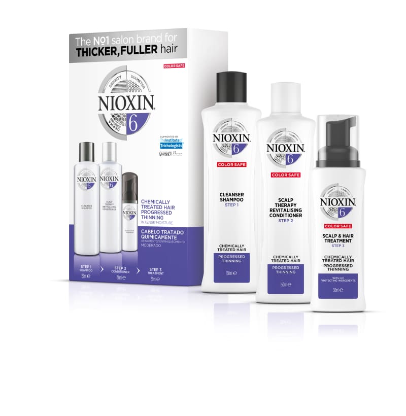 Nioxin Sistema 6 Kit de Tratamento Trial - Pequeno (3 produtos)